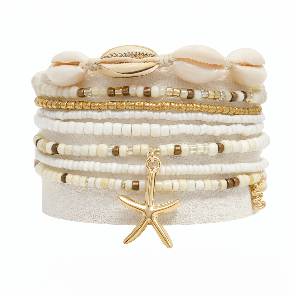 Juego de 7 pulseras del océano