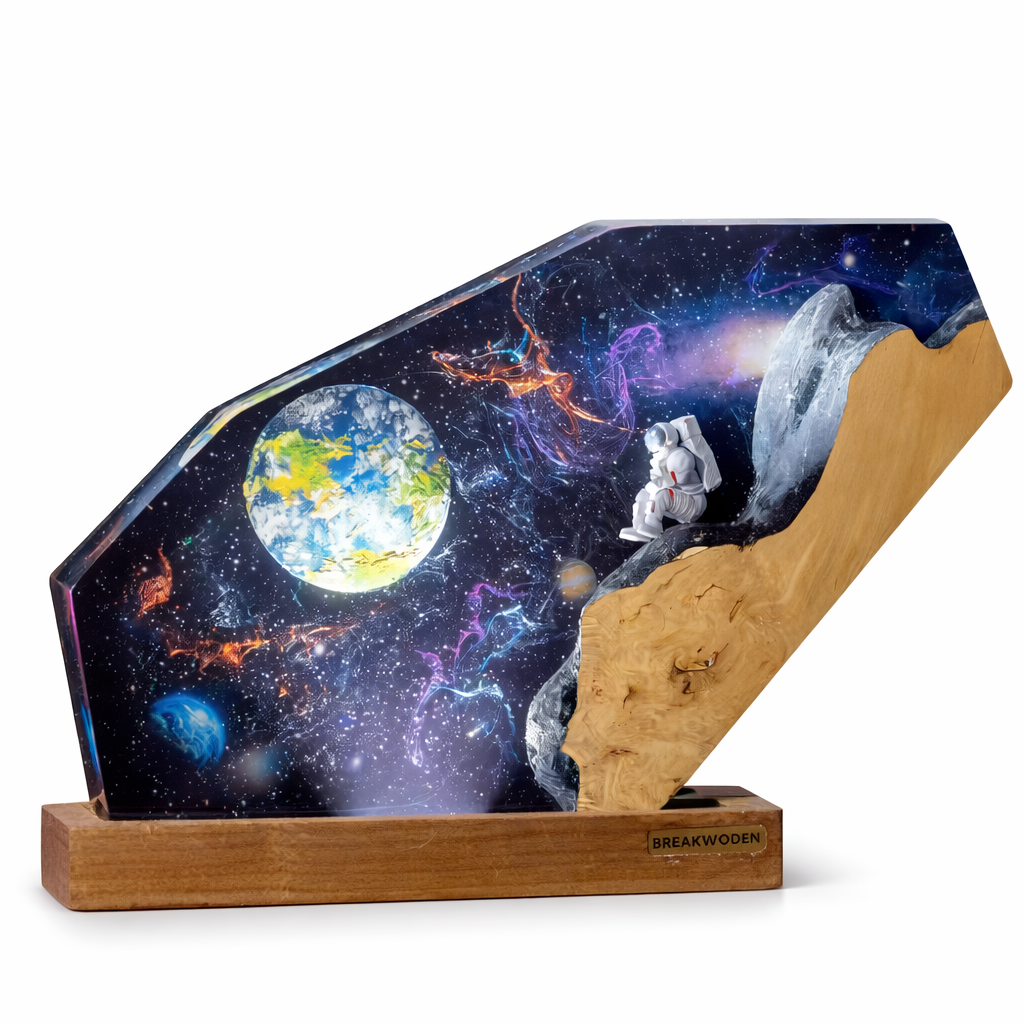 Lampara de Resina de Galaxia