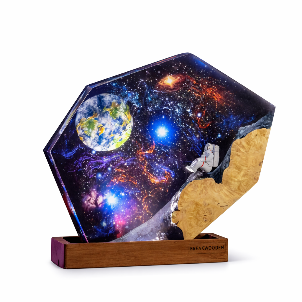 Lampara de Resina de Galaxia